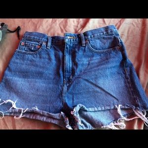 High waisted jean shorts UO